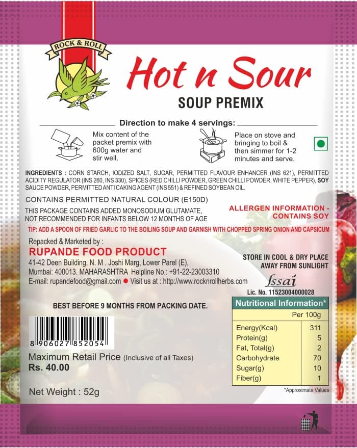 JAIN HOT N SOUR SOUP PREMIX (PACK OF 5) — image 2