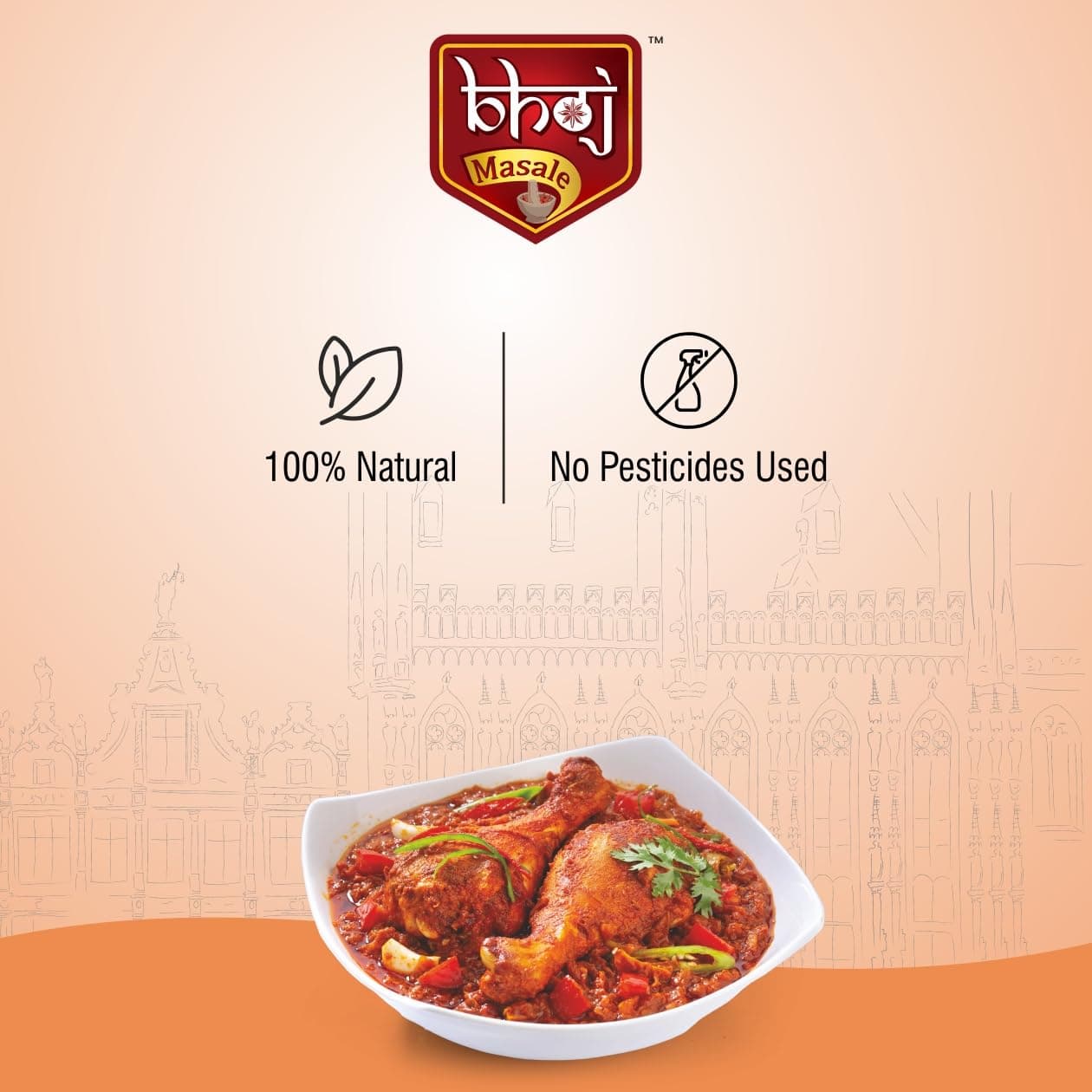 Bhoj Masale Chicken Masala with Natural Oils 100GM | Made with Authentic Spices | No Preservatives, Colours or Artificial Flavours​. No Colour, No Preservatives, No Onion and no garlic added — image 7