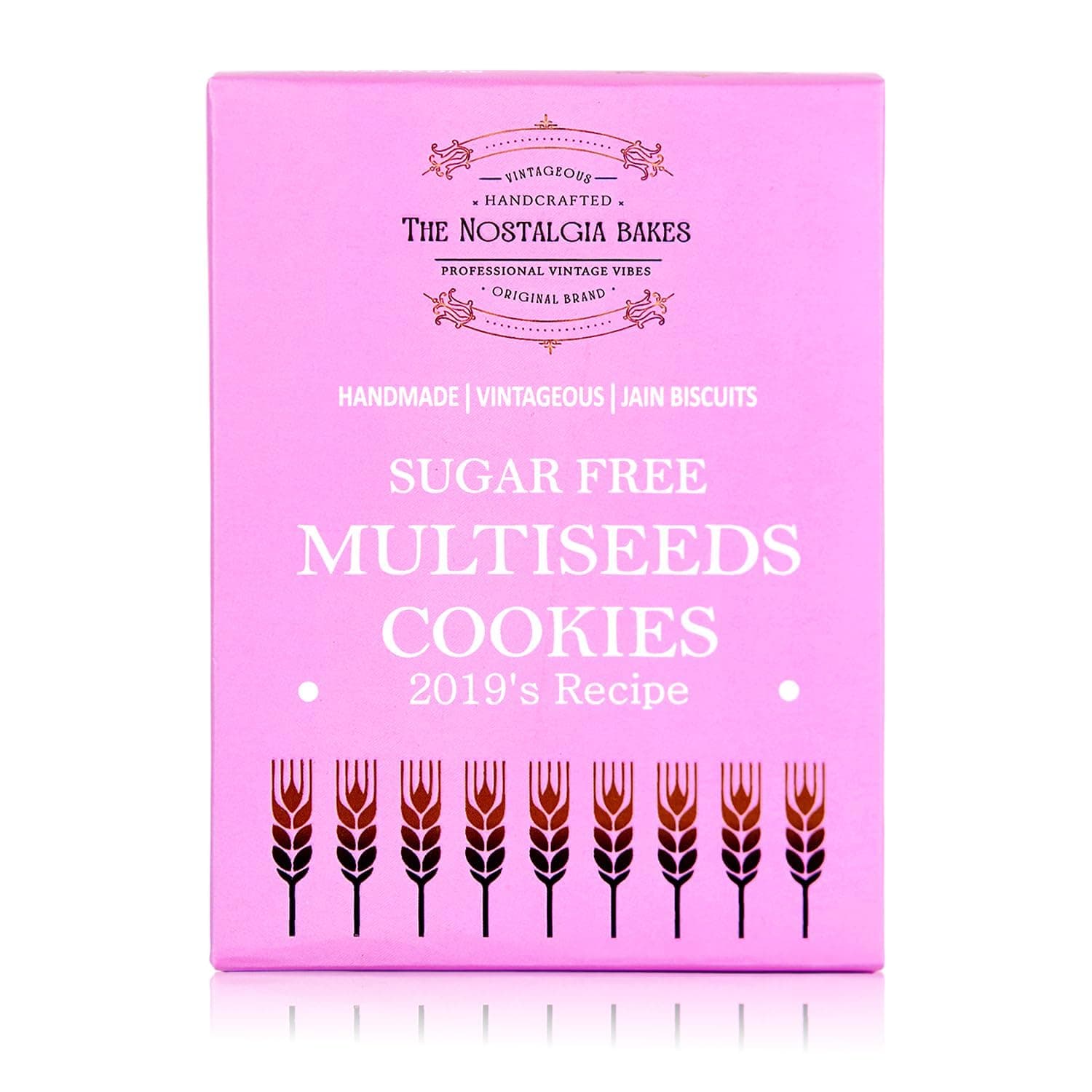The Nostalgia Bakes Sugar-Free Multiseeds Cookies – Handmade Healthy Biscuits for Diabetics – Natural Seed Mix Cookies with 2019's Original Recipe – Jain Friendly Tea-Time Snack – No Added Sugar