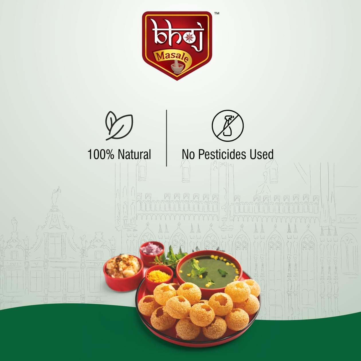 Bhoj Masale Pani Puri 100Gm Each|Aromatic Spice Powder For Flavorful Indian Cooking|For Flavorful Cooking|No Artificial Flavor Added. No Colour,No Preservatives,No Onion&No Garlic(Jain Masale) — image 6