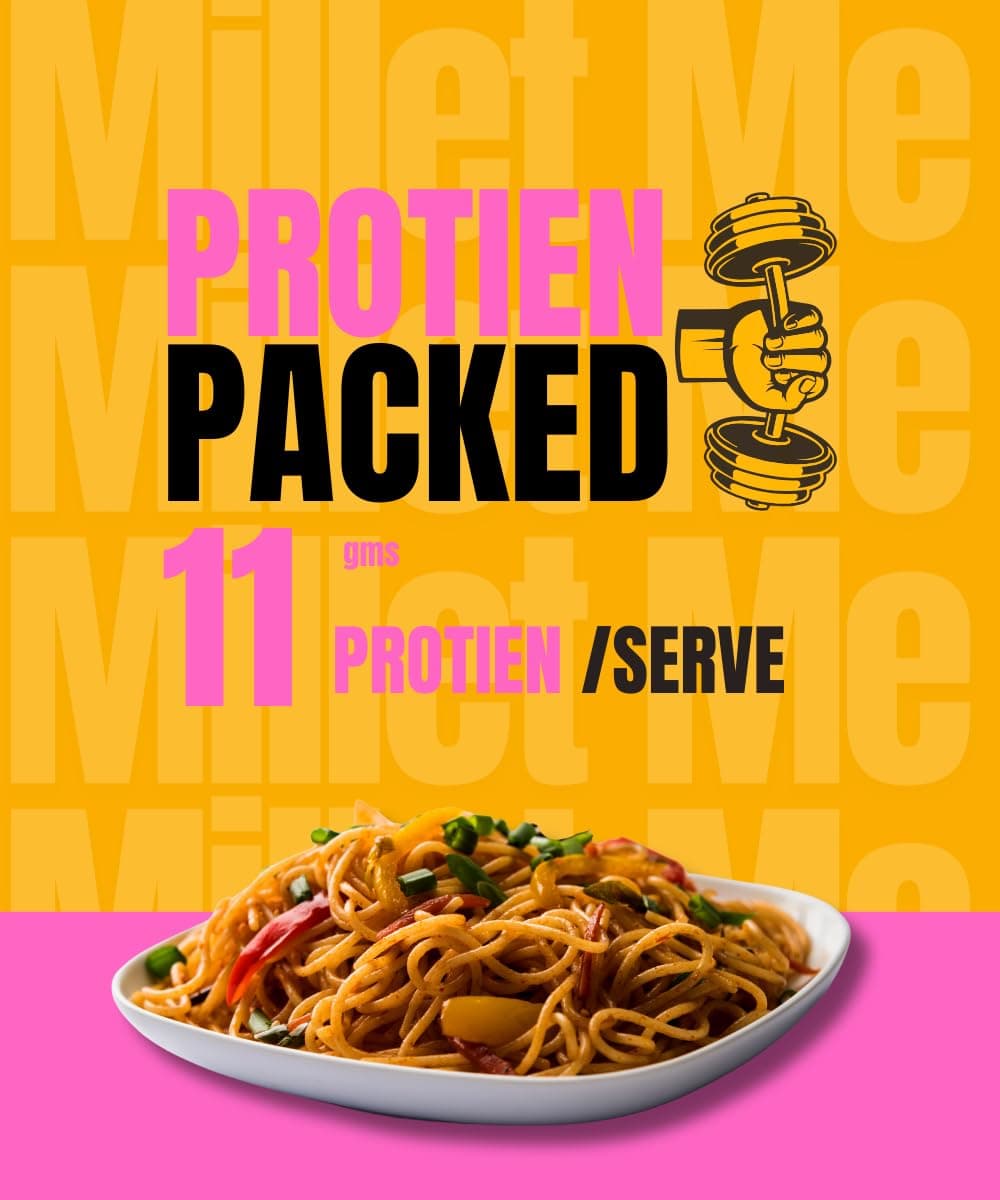Millet Me by Kuizeens Ragi Noodles - 110G |100% Millet Noodle|Protein-Rich | Easy-to-Make | Fresh & Flavourfull | No MSG |No Preservatives|Ready in Minutes | Jain | No Onion & Garlic — image 4