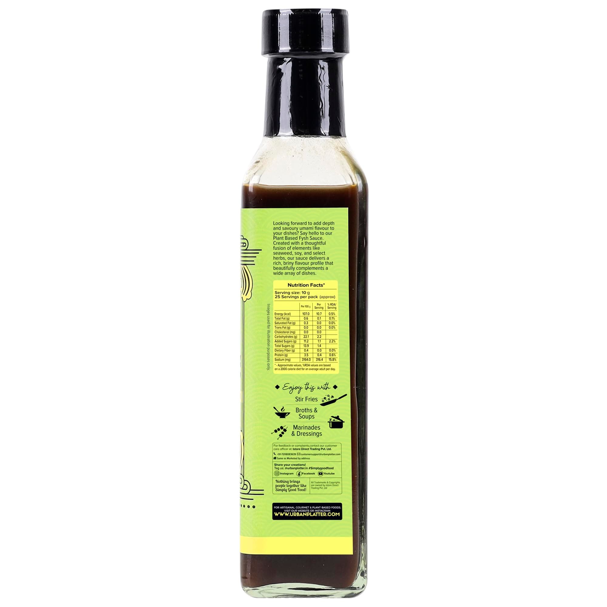 Urban Platter FYSH Sauce 250ml [ Plant Based, Rich Umami Flavour, Asian Condiment] — image 3
