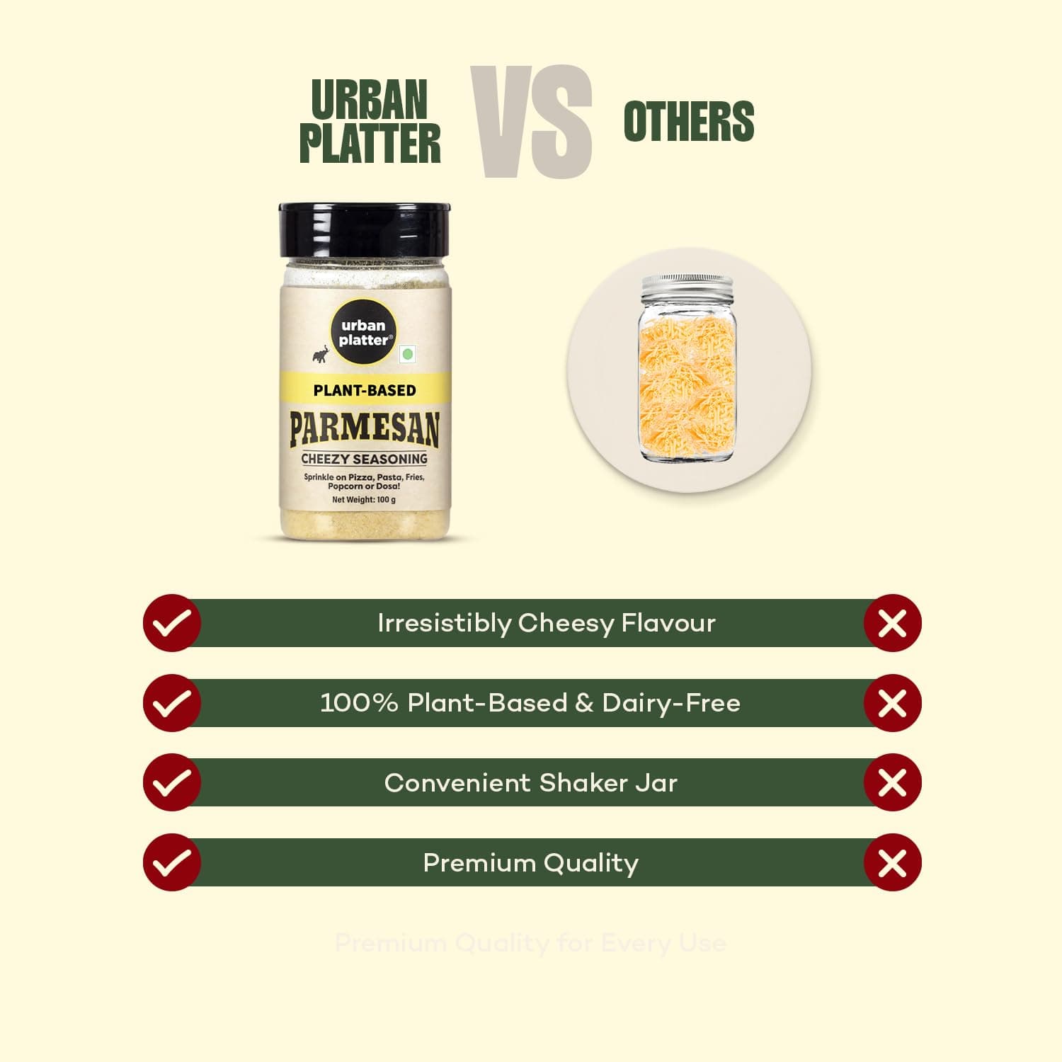 Urban Platter Parmesan Style Seasoning, 100g (Savoury Umami Sprinkle | Clean-Label | Ideal for Pasta, Salads, Snacks) — image 9