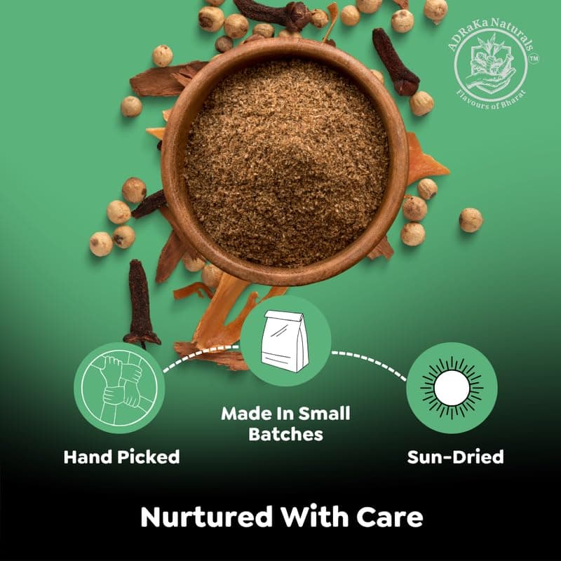 ADRaKa Naturals Zaika-E-Sabzi Spice Mix | 100% Plant Based Veg Curry Masala | Premium Indian Sabzi Masala Blend | No Onion No Garlic | Aromatic Vegetable Seasoning 100G — image 5