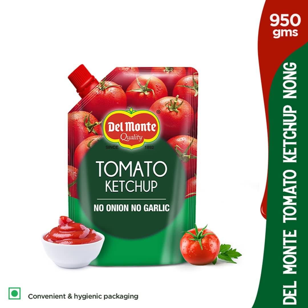Del Monte Tomato Ketchup - No Onion No Garlic, 900 g| No MSG |100% Vegan | Tomato Sauce — image 4