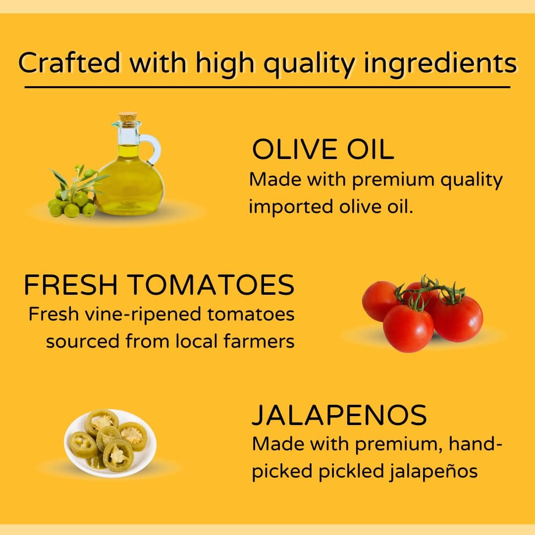 The Gourmet Jar Fresh Tomato Salsa 190g| 100% Natural, No Preservatives, No Artificial Colors, No Artificial Flavours| Vegan| Keto-friendly| Mexican Salsa| Made with Real Tomatoes| Fresh, Herby, Tangy| Enjoy it with Nachos, Tacos, Burrito Bowls & Chips| Pack of 1 — image 5