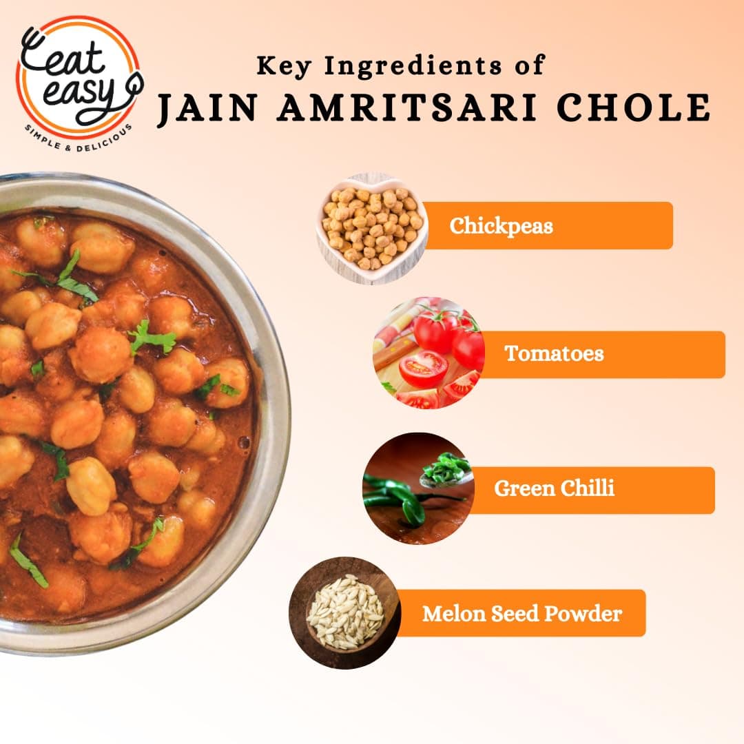 Eat Easy Ready To Eat Jain Amritsari Chole- 70gm (Pack of 2) | Freeze-Dried, Lightweight, No Moisture, No Onion & Garlic, High-Protein Punjabi Chhole for Camping, Trekking, Hostel Food, Travel, Quick Lunch & Dinner | Just Add Water Hot Water — image 6