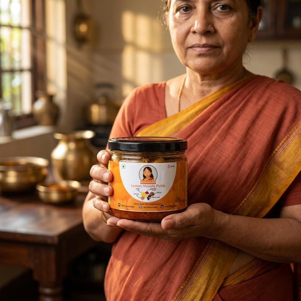 Achar Wali Didi Lemon Masala Pickle in Fresh | Indian Homemade Nimbu ka Achar with No Onion & Garlic | Sour and Salty Oil-Free Pickle | Traditional Didi's-Style Recipe | Organically Processed (300g) — image 5