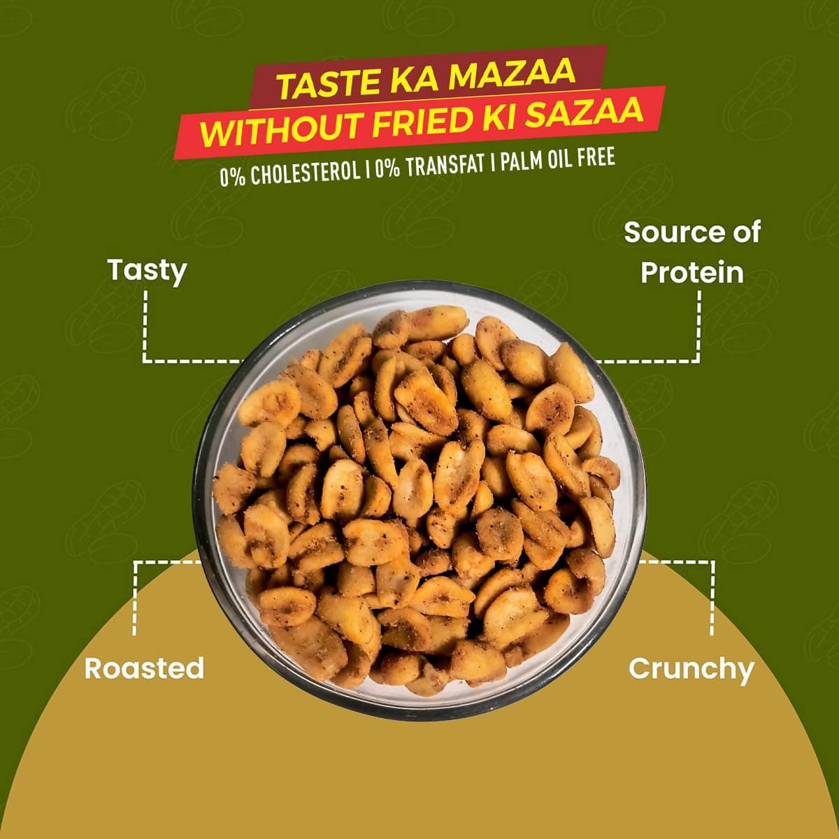 Roasty Tasty Wasabi Flavour Roasted Peanuts|Healthy Snacks|Rich In Protein & Fibre|Roasted, Not Fried Snacks|Healthy Food|Namkeen Peanuts|Crunchy Masala Peanuts|Pack Of 2 (150G Each) — image 6