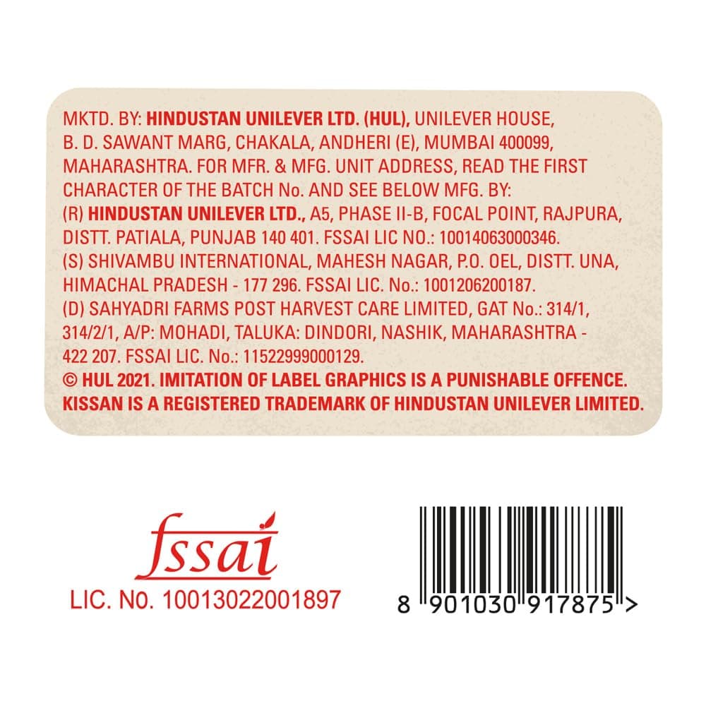 Kissan No-Onion No-Garlic Tomato Sauce, 850g / 900g / 950g (Weight May Vary) — image 2