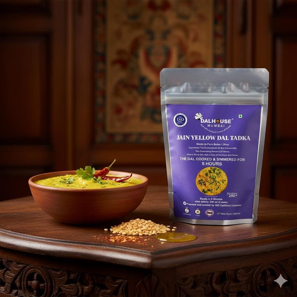 DALHOUSE Jain Yellow Dal Tadka — Ready to Eat | Just Heat and Eat | Pure Veg | Delicious Instant Meal | Home Cooked Taste | No Preservatives — image 3