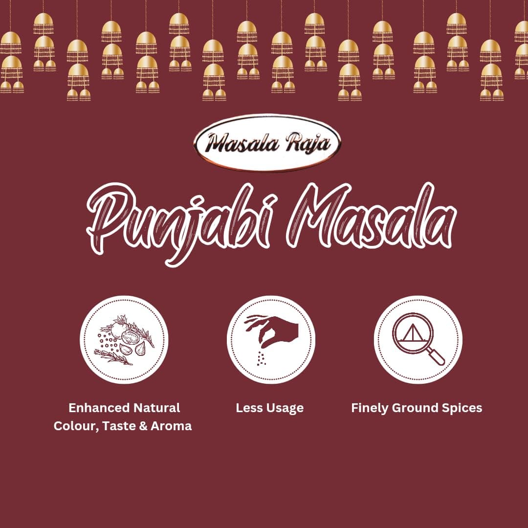 Masala Raja Punjabi Masala 100g, (No Onion, No Garlic) Blended Spice for Authentic Taste and Colour, Made With 100% Natural Ingredients Of Mountains — image 5