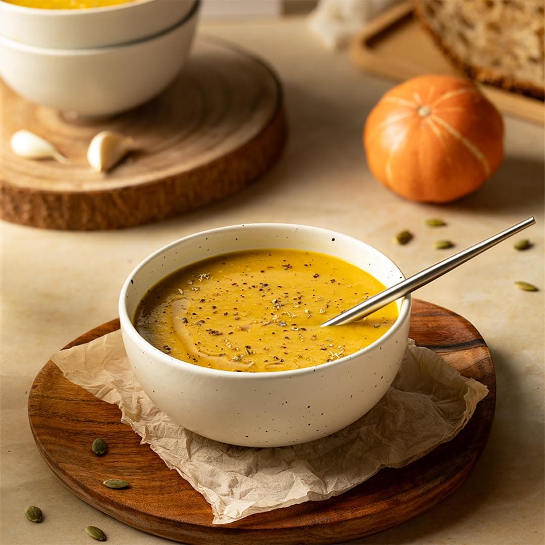 Simplify Foods Curried Pumpkin Instant Soup | Pack of 2 Single-Serve Sachets (Each Makes ~125 ml) | Made with 62% Real Pumpkin | Just Add Hot Water | Travel-Friendly | Clean Label | 0% Additives or Preservatives — image 4