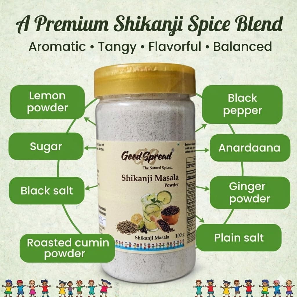 GoodSpread Authentic Shikanji Masala Powder 150g | 100% Natural Lemonade Spice Mix | Refreshing Summer Drink & Digestive Aid | Traditional Nimbu Pani Masala — image 3