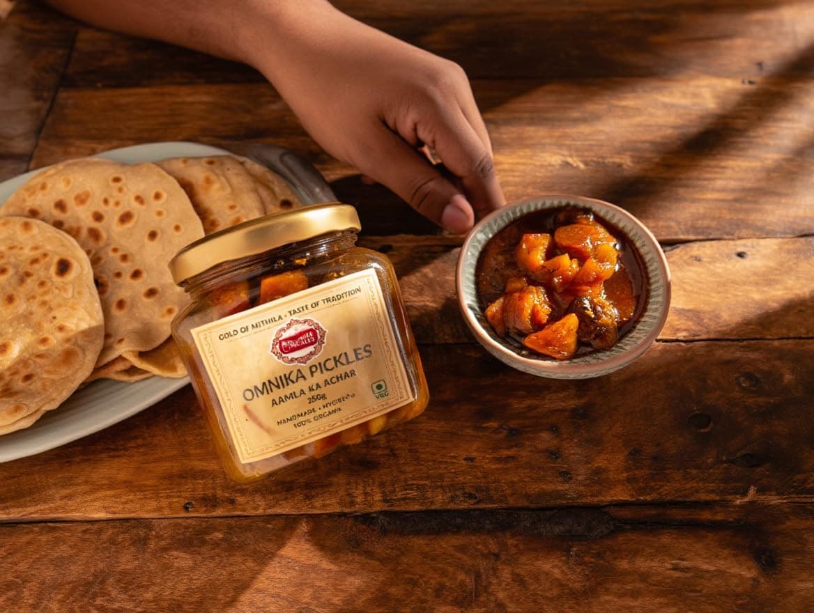 Amla Ka Achaar, Traditional Homemade Amla Pickle from Bihar, Authentic Taste, No Onion No Garlic (250 gm) — image 7