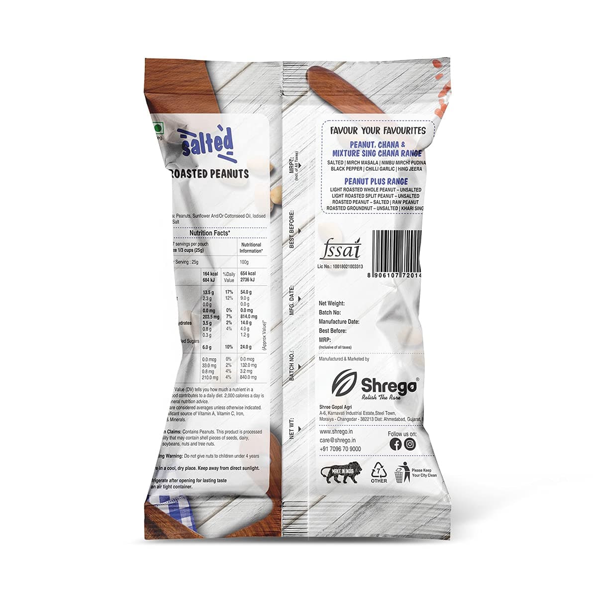SHREGO Salted Roasted Peanuts 160G — image 7