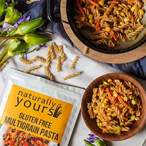Naturally Yours Gluten Free Multigrain Pasta | Corn, Amaranth, Bengal Gram, Jowar & Rice | No Maida, Preservative Free, Vegan, No Onion No Garlic, Jain Friendly | High Fiber & Protein | 200g Pack of 2 — image 6