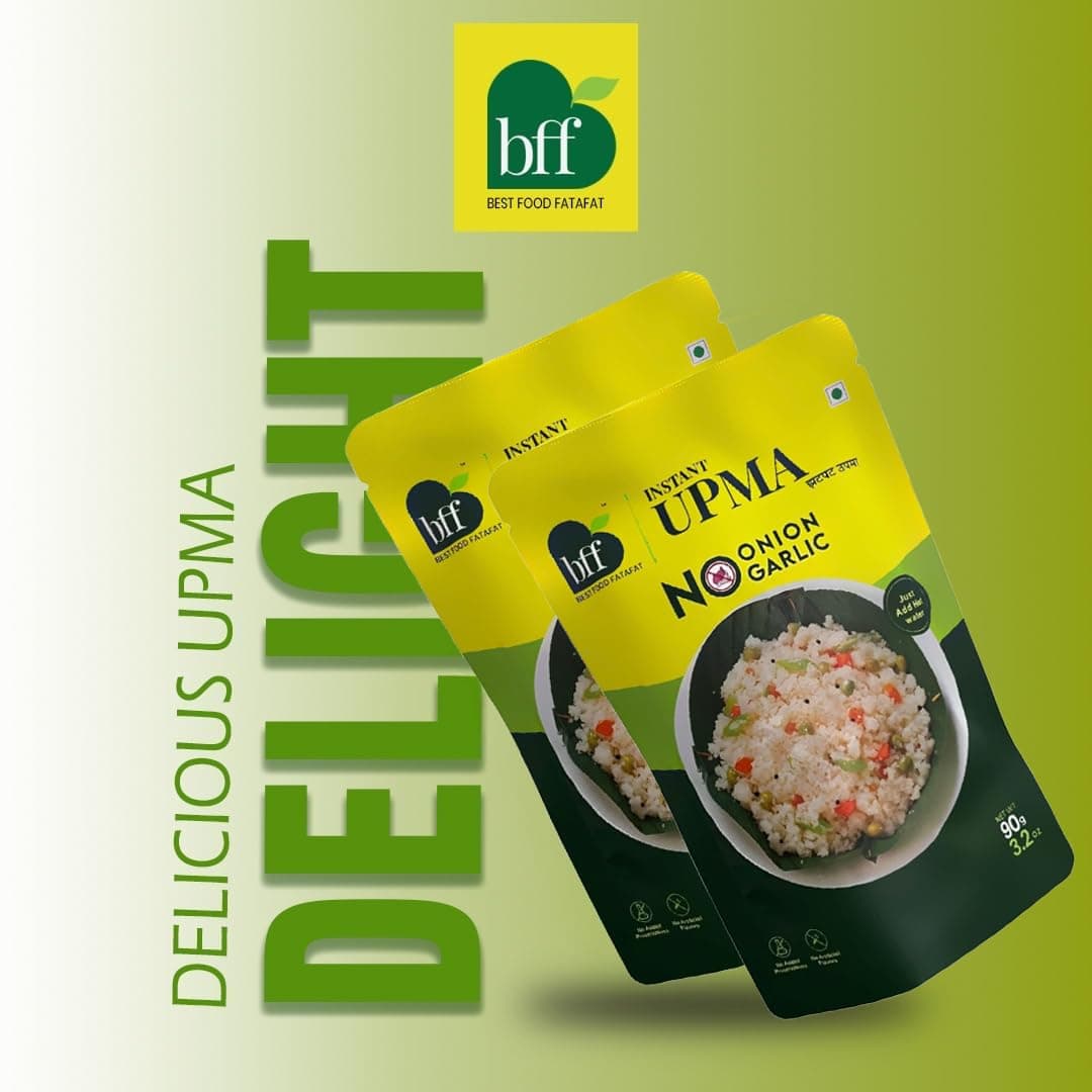 Instant Upma - Pack of 2 (90g Each) | Indian Breakfast Mix | Just Add Water | Made with Semolina & Spices | No Added Preservatives | No Onion, No Garlic — image 5