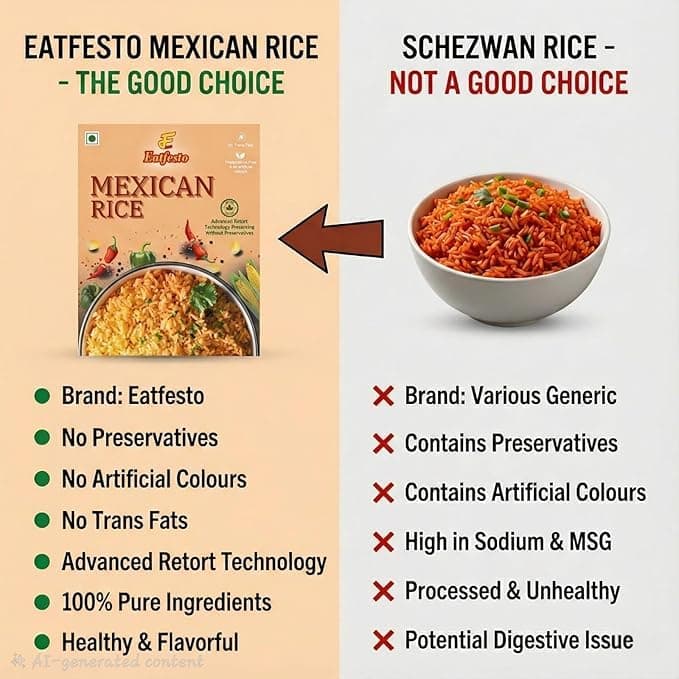 Eatfesto Healthy Combo Pack – Thai Veg Soup Premix 50g (Pack of 3) + Mexican Rice Ready to Eat | No Onion No Garlic | Jain Friendly | Instant Meal Combo Pack Of 3 + 1 — image 6