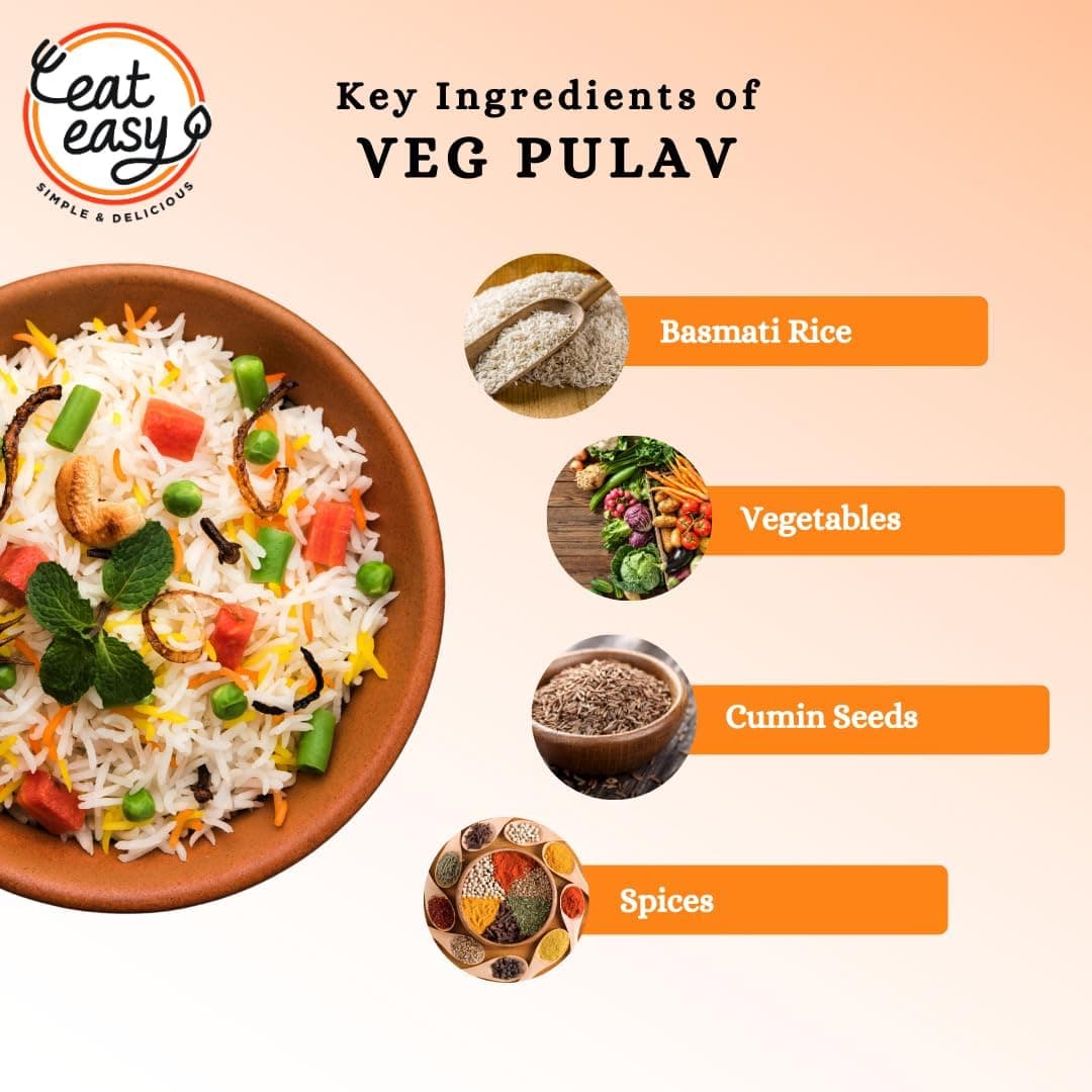 Eat Easy Ready To Eat Jain Rice Combo of 4- Jain Jeera Rice, Pulav, Biryani, Dal Khichdi | Just Add Water and Cook | No Onion, No Garlic | Freeze Dehydrated Instant Rice for Travel, Hostel, Trekking, Camping, Hiking — image 5