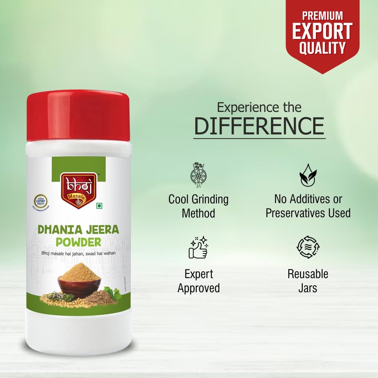 Bhoj Masale Dhania Jeera Powder 450GM Each | Coriander & Cumin Mixed Spice Blend | Zero added Colours Additives & Preservatives — image 6