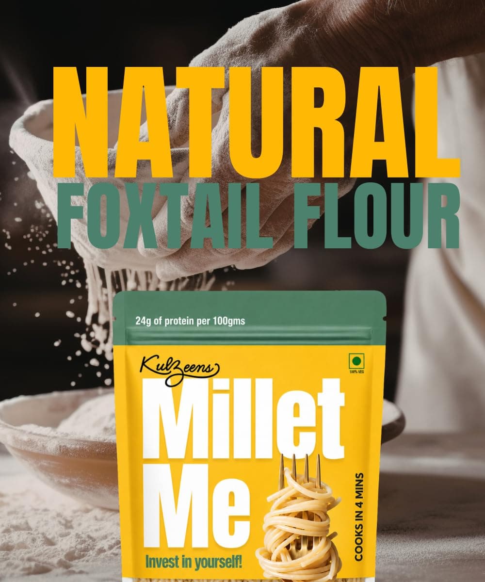 Millet Me by Kuizeens Foxtail Millet Noodles - 220G (Pack of 2) | Protein-Rich | Easy-to-Make | Fresh & Flavourfull | No MSG |No Preservatives|Ready in Minutes | Jain | No Onion & Garlic — image 7