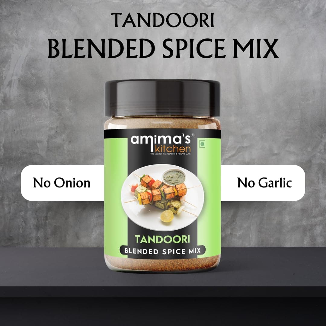 Amima's Kitchen Combo Of Veg. Biryani + Tandoori Jain Spice Mix (No Onion No Garlic) – 100 Grams (Pack of 2) | Blended Spice Mix | For Healthy and Delicious Cooking | No Synthetic Flavour & Color | Ready Masala Powder — image 8