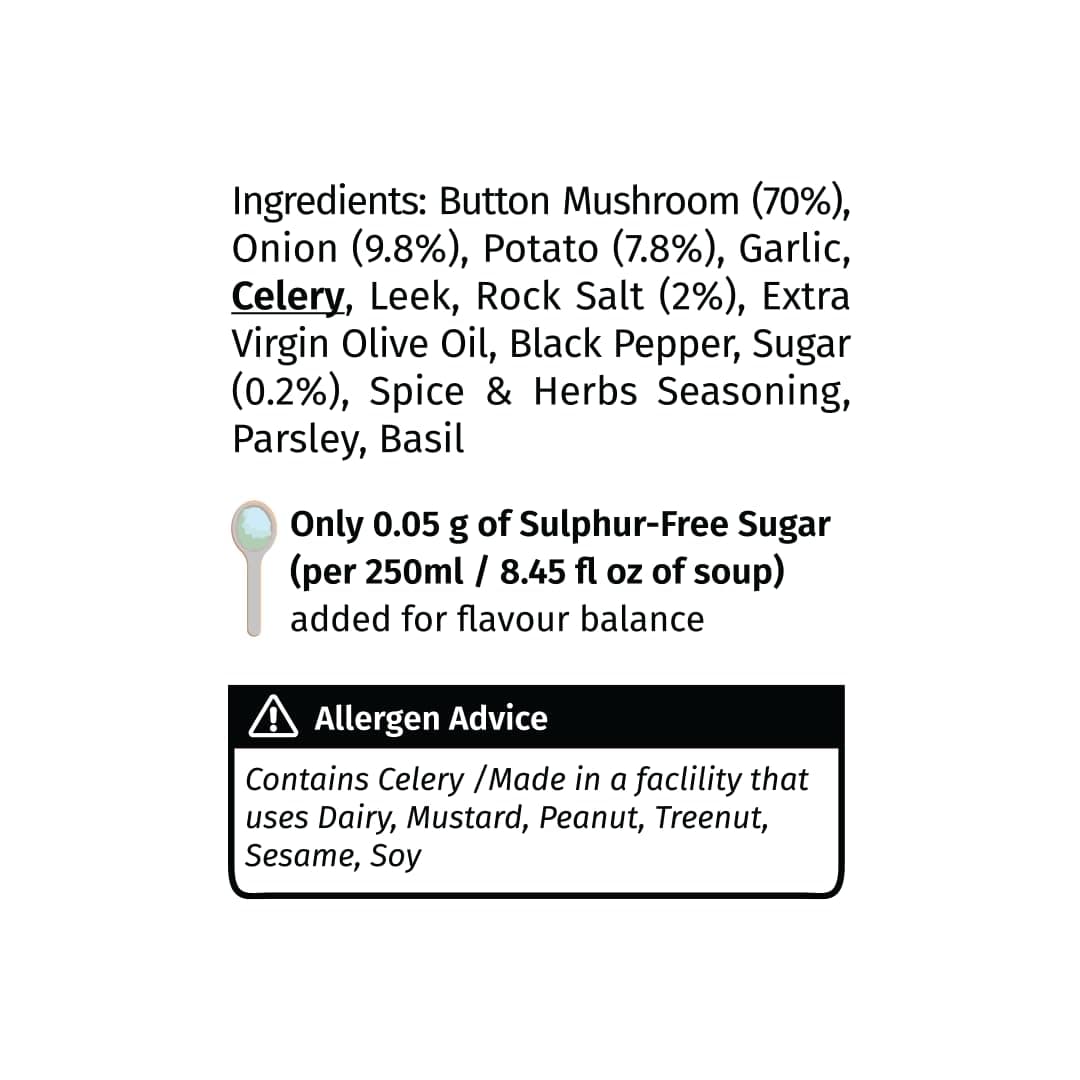 Simplify Foods Pepper Mushroom Instant Soup | Pack of 2 Single-Serve Sachets (Each Makes ~125 ml) | Made with 70% Real Mushroom & Cracked Pepper | Just Add Hot Water | Travel-Friendly | Clean Label | 0% Additives or Preservatives — image 3