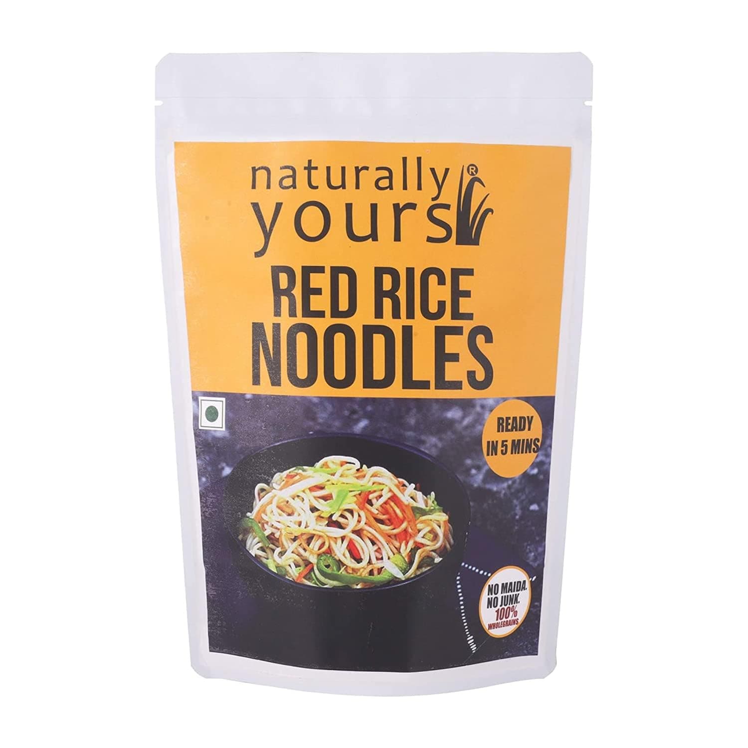 Naturally Yours Red Rice Hakka Noodles | No Maida, Non-Fried, Vegan, Preservative Free | No Onion No Garlic, Jain Friendly | High Iron, Antioxidants & Fiber | Healthy & Easy to Digest | 180g Pack — image 4