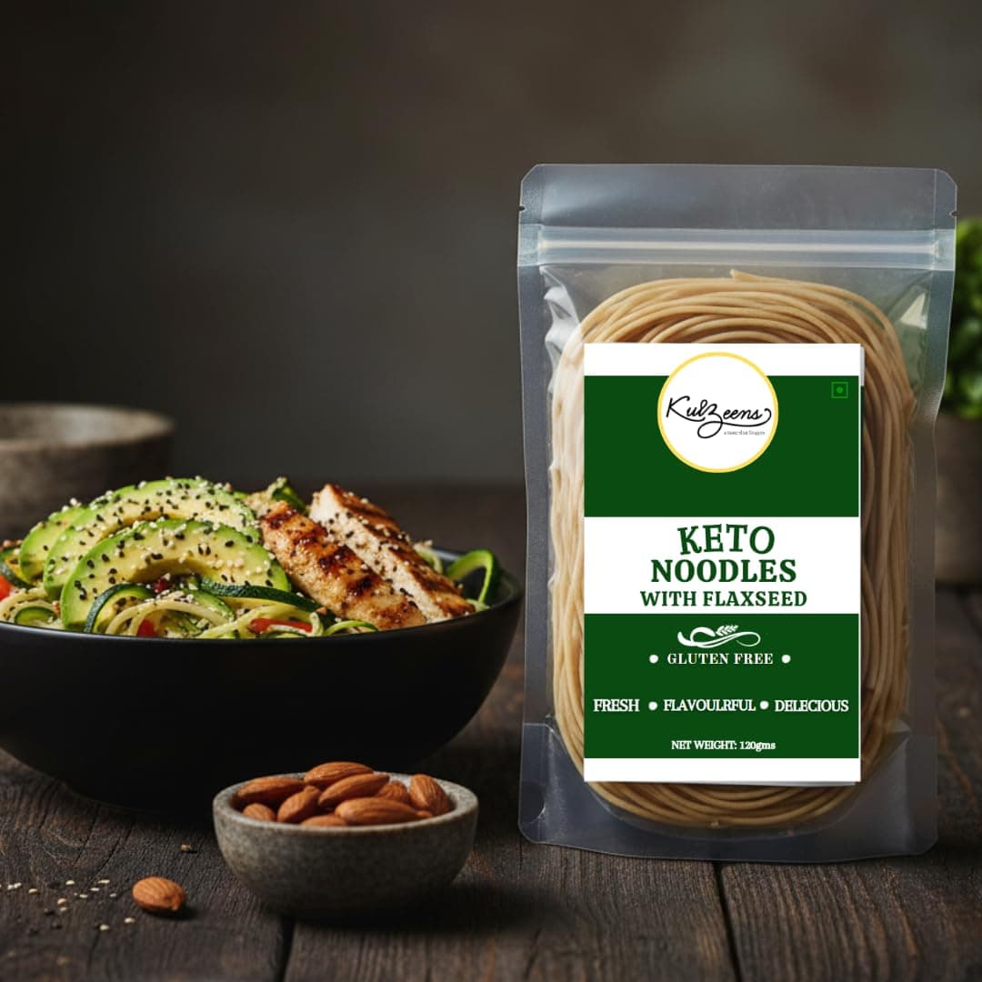 Kuizeens Gluten-Free Keto Noodles with Flaxseed -( Pack of 2) 110g | Protein & Fiber-Rich | Easy-to-Make | Rich in Nutrients | No MSG | No Preservatives | Low Glycemic | Vegan & Wholesome | Easy To Digest Healthy Noodles | Ready in Minutes | Quick & Easy to Prepare — image 6