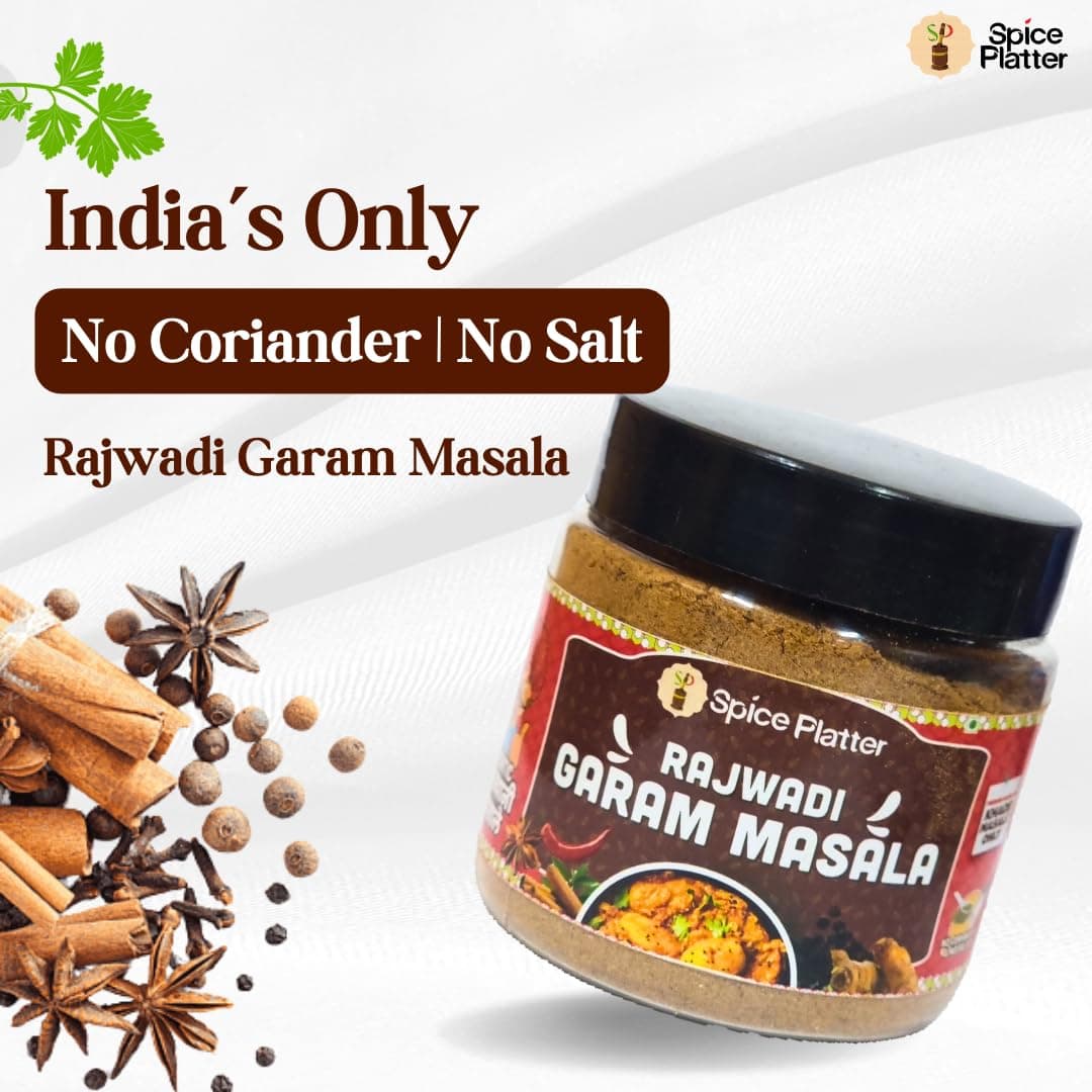 Spice Platter Rajwadi Garam Masala & Kitchen King Masala Combo | Authentic Rajasthani Spices | No Coriander, No Salt, No Onion, No Garlic | Pure Khade Masale | 100% Natural | 100g Each — image 5