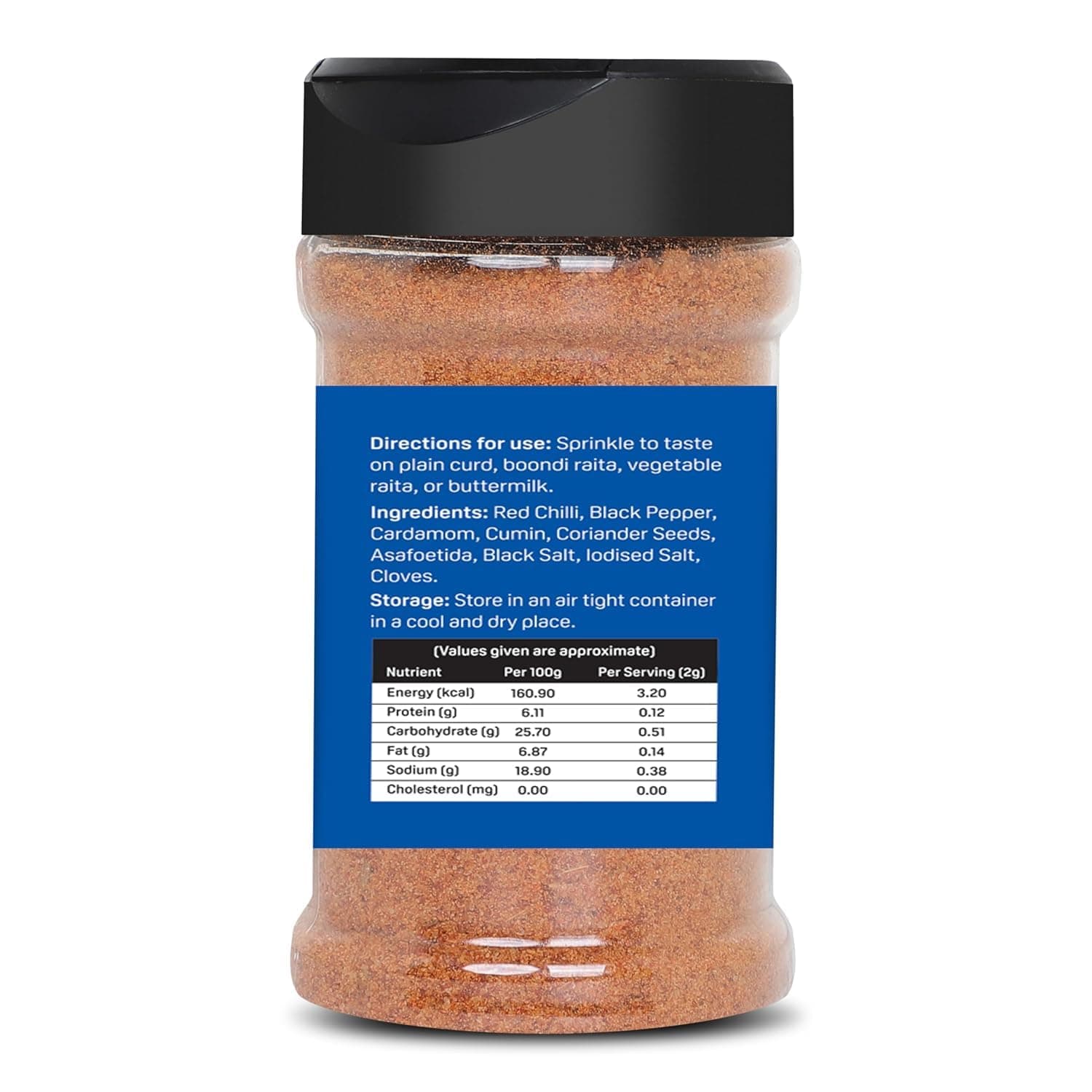 Raita Masala | Spicy Flavour Pack of 1 | 100% organic No Chemicals | Desi Spicy Punch | Perfect Seasoning for Buttermilk, Plain Curd, Boondi Raita & Vegetable Raita 90g — image 2
