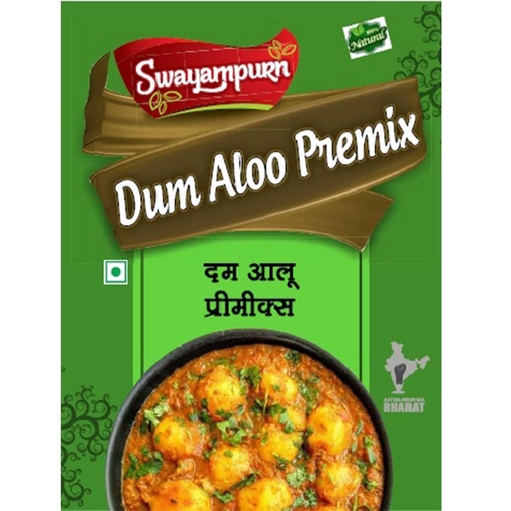 Swayampurn Dum Aloo Gravy Premix | Ready Mix Masala | Home Made | Ready to Cook | Blended Spices Mix | For Healthy & Flavourful Cooking - 180 Grams (60g x Pack 3) — image 6
