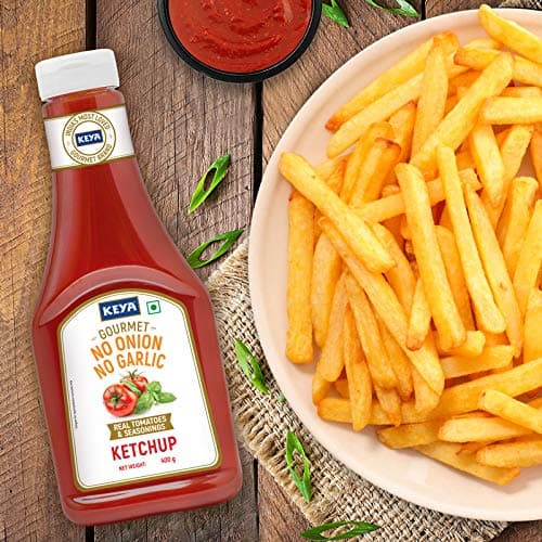 Keya Gourmet Tomato Ketchup No Onion No Garlic | PP Bottle Pack of 2 x 400 Gm — image 4