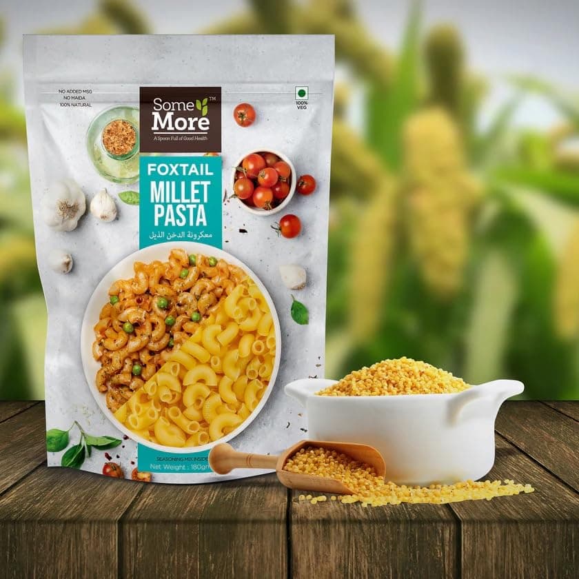 SOME MORE Foxtail Millet Pasta 180g | Healthy Grain Instant Cooking Pasta | Quick Meal Option | Traditional Millet Food | Easy Cook Serve Pack | Kitchen Style Snack Box — image 4