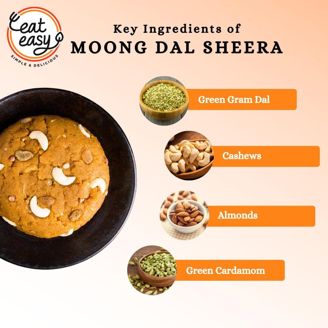Eat Easy Ready To Eat Jain Poha & Moongdal Sheera Combo | Just Add Water and Cook | Freeze Dehydrated, Instant Healthy & Delicious Poha & Dessert for Travel, Hostel, Trekking, Camping, Hiking — image 9