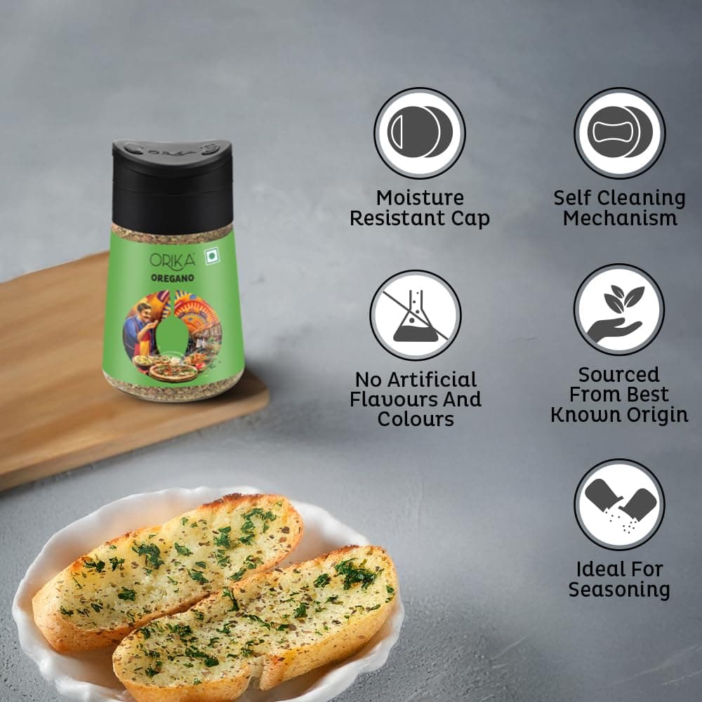 Orika Oregano Oregano Seasoning | Full Bodied Oregano Herbs | Ideal Seasoning For Pizza, Pasta, Marinades And Soups | No Artificial Flavours And Colours, 13 Gram — image 8