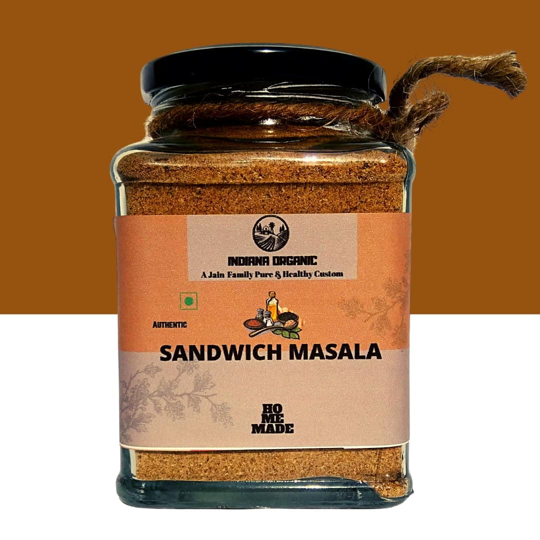 Indiana Organic Sandwich Masala Powder - 150 Gram, Freshly Ground Packed on Order | No Onion & Garlic. — image 7