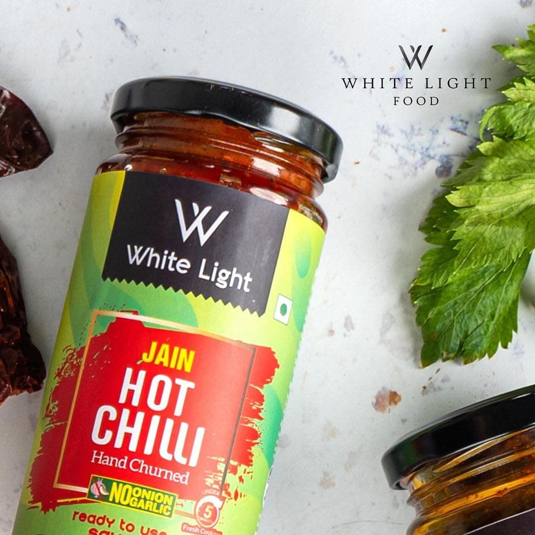 White Light Food Jain Hot Chilli Sauce l Vegan and Natural Ingredients l Ready to Eat Healthy Food (250g) (Pack of 1) — image 5