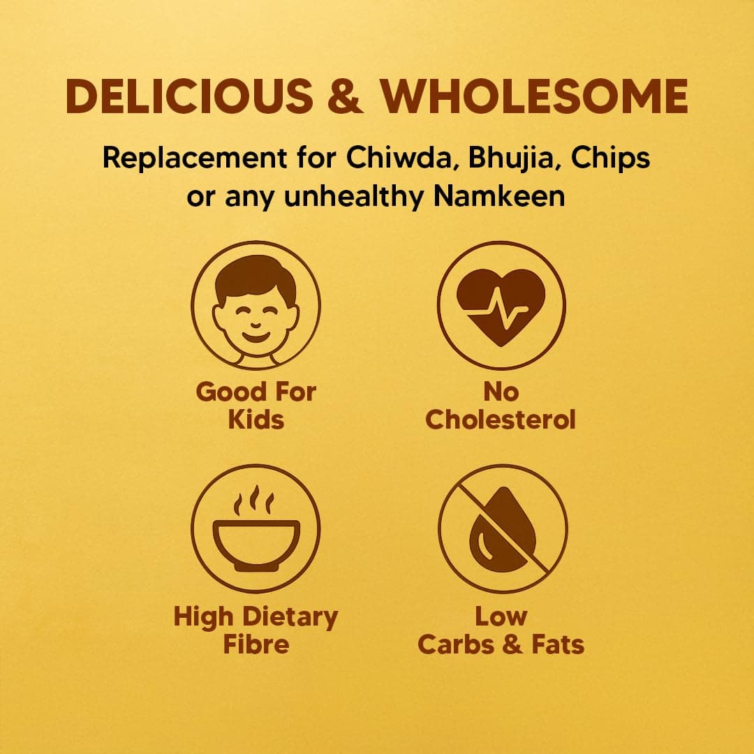 Eat Better Co - Millet Bhujia Pudina Masti Chatpata, Healthy Namkeen Snacks – Roasted, Not Fried | No Palm Oil | Healthy Replacement of Chips and Fried Namkeens (100 gram pack) — image 6