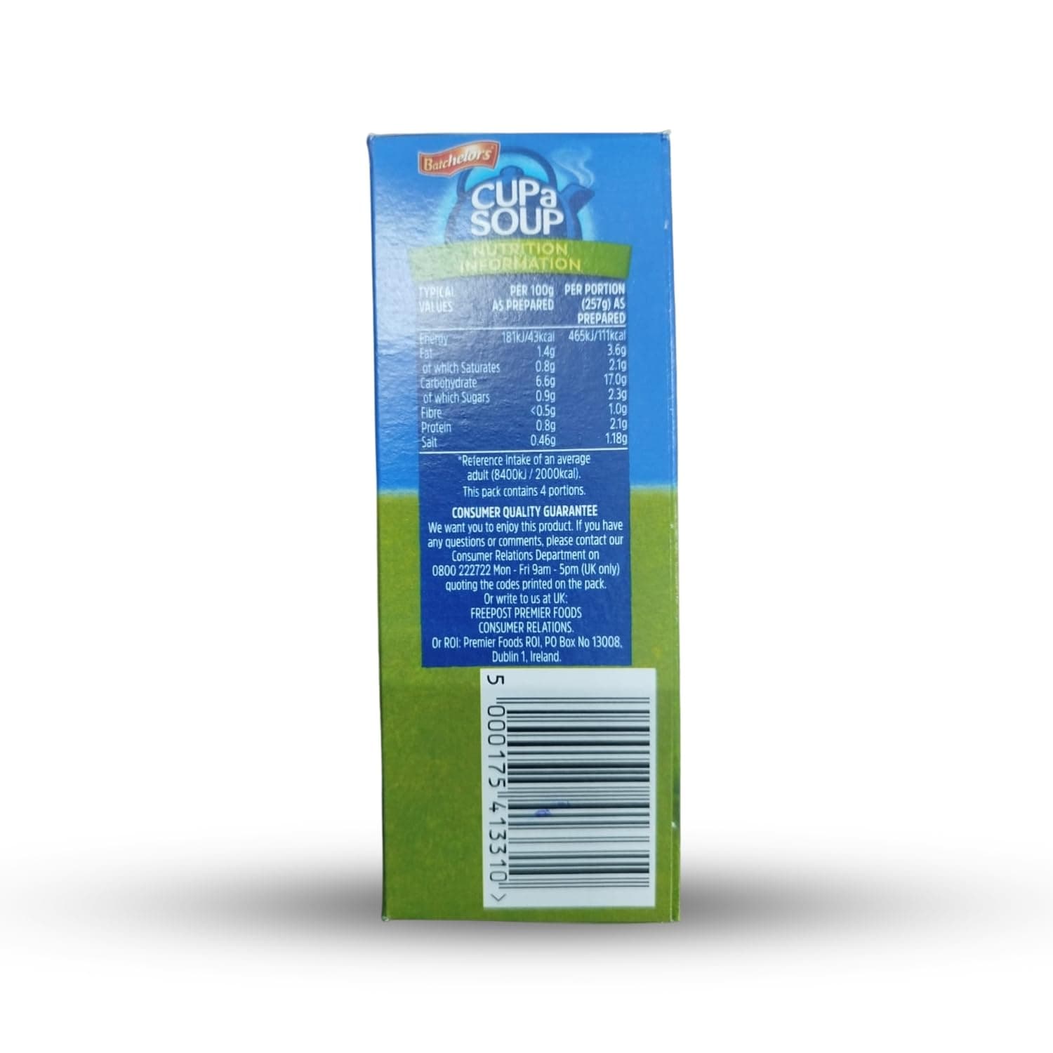 Batchelors Cup A Soup Creamy Potato & Leek Instant Soup Sachets, 107g (4 Pack) | Just Add Hot Water | Low Fat Vegetarian Mix | No Artificial Preservatives — image 3