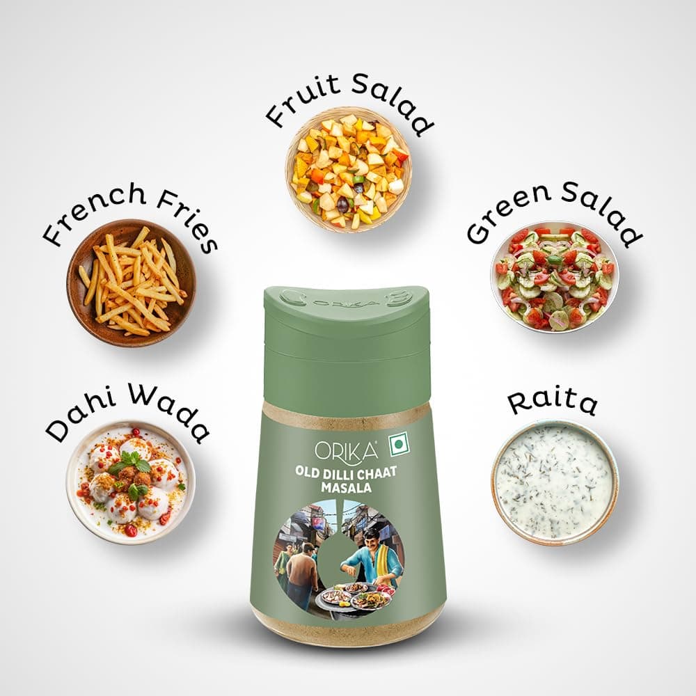 Orika Old Dilli Chat Masala - Premium Spice Blend, 100% Pure and Natural, Perfect for Flavoring Indian Snacks and Dishes, 80g — image 6