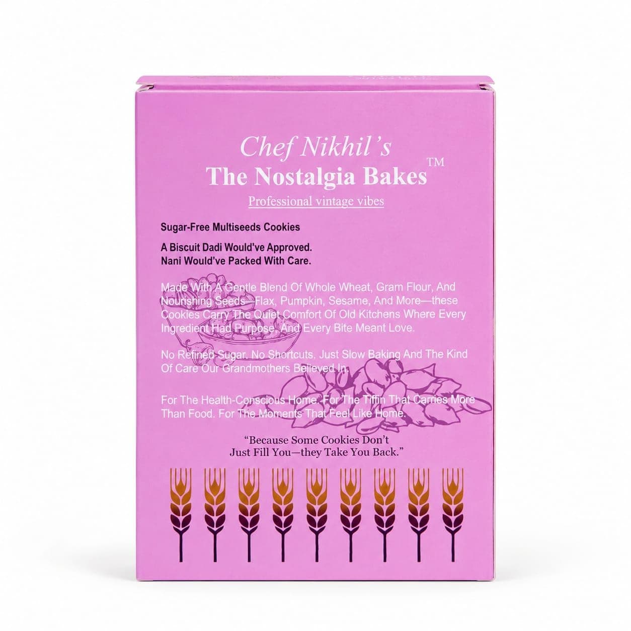 The Nostalgia Bakes Sugar-Free Multiseeds Cookies – Handmade Healthy Biscuits for Diabetics – Natural Seed Mix Cookies with 2019's Original Recipe – Jain Friendly Tea-Time Snack – No Added Sugar — image 7