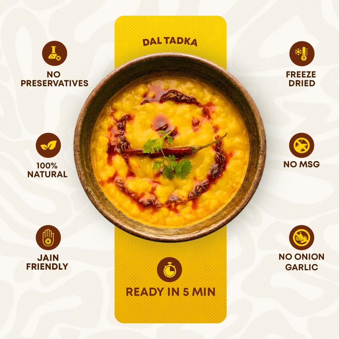 Instant Dal Tadka 60g | No Onion No Garlic | Homestyle Dal Flavor | Pack of 1 — image 4