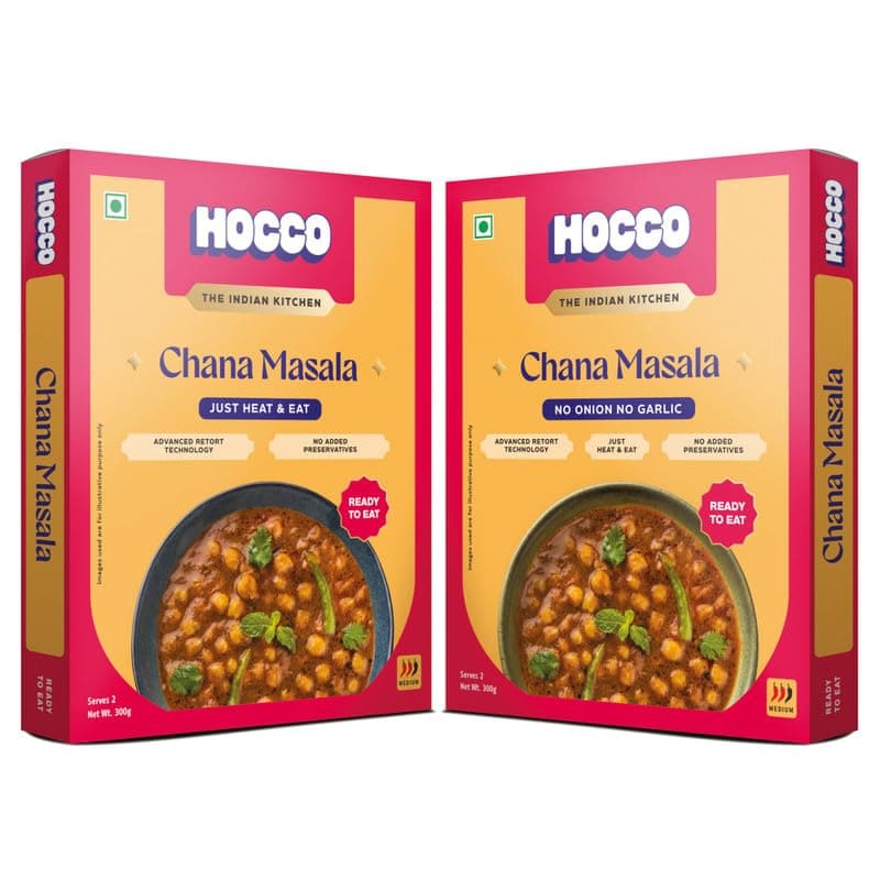 HOCCO Jain Chana Masala Ready To Eat | Just Heat & Eat | Pure Veg Indian Food | Ready to Eat Meal | No Added Preservative & Colours | Meal Ready in 5 Minutes | Microwave-Able Serve 300gm (Pack of 1) — image 7