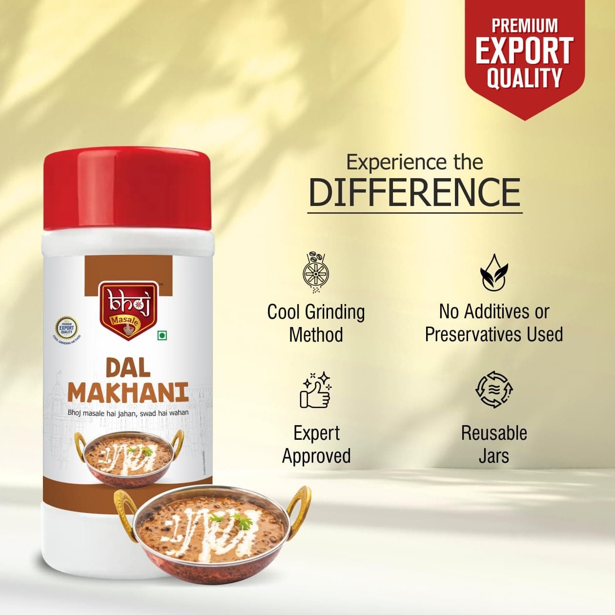 Bhoj Masale Dal Makhani Masala 450 GM | Dal Makhani Masala Natural And Fresh Authentic Spice Blend. No Colour, No Preservatives, No Onion and no garlic (Jain Masala) — image 6