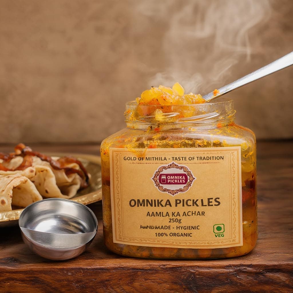 Amla Ka Achaar, Traditional Homemade Amla Pickle from Bihar, Authentic Taste, No Onion No Garlic (250 gm) — image 3