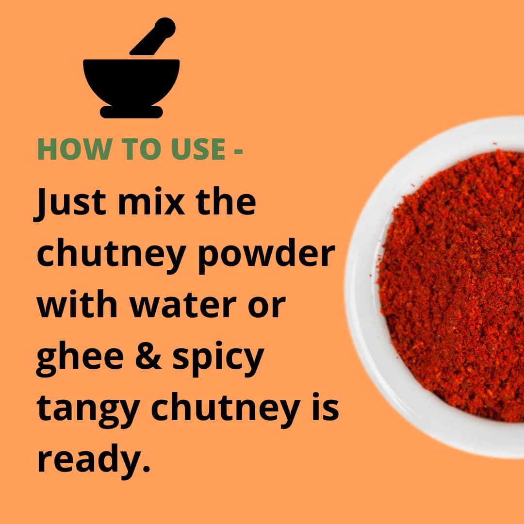 Indiana Organic Hing Peanut Chutney, Hand Pounded Hing Peanut Chutney | Shenga Chatni - 150 gram | No Onion & Garlic — image 5