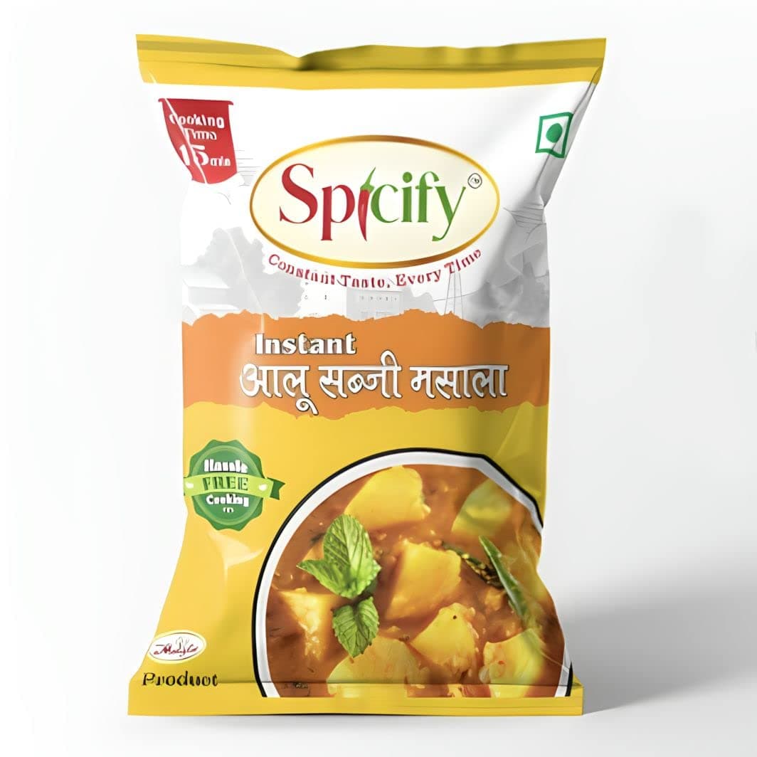 Spicify Aloo Sabzi Masala -Pack of 5 | 5x20g Sachet | | Ready to Use Instant Spice Mix | No Onion No Garlic No MSG | Authentic & Natural Spice Blend — image 2