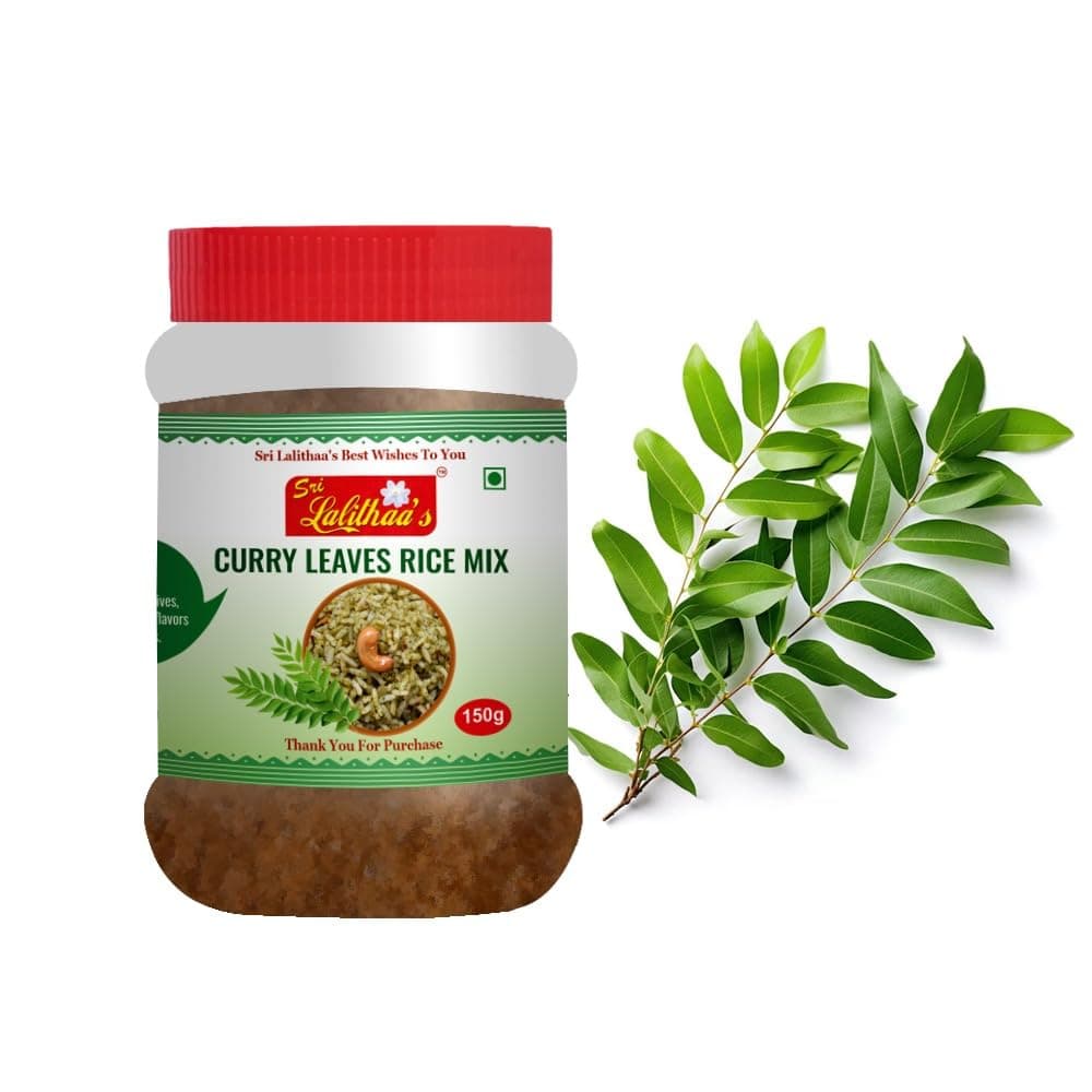 Sri Lalithaa’s Curry Leaves Rice Mix Powder – Karuveppilai / Karivepaku Annam Podi – 150g | Authentic South Indian Taste, No Artificial Flavors, No Onion & Garlic — image 4